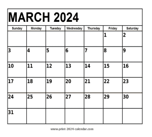 February 2024 Calendar - print 2024 calendar.