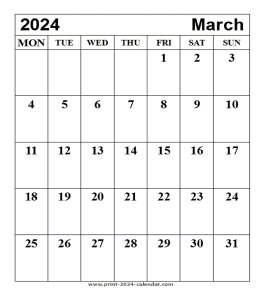 February 2024 Calendar - print 2024 calendar.